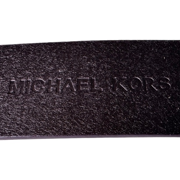Vintage Michael Kors Leather Wrapped Buckle Belt - Picture 4 of 7